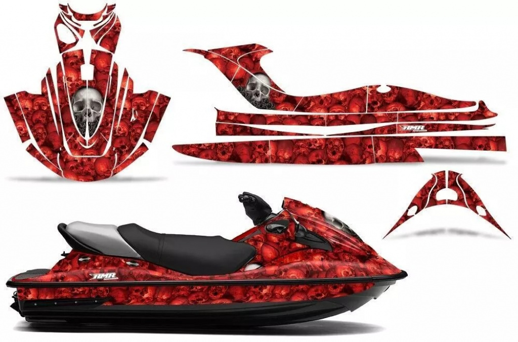 Bone Collector Rot für Kawasaki STX15F 2003-2019