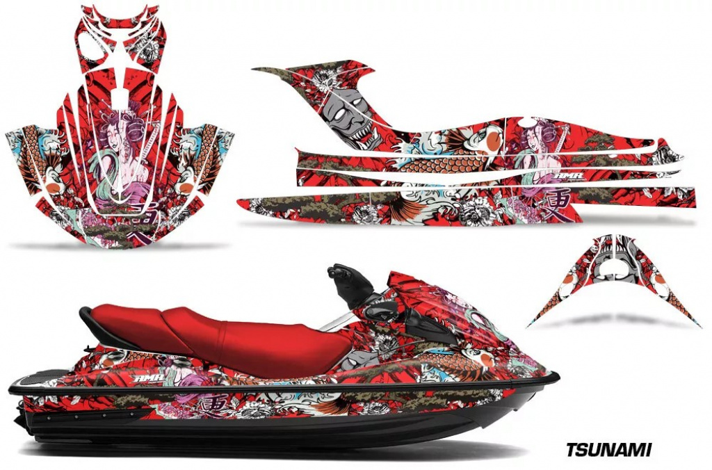 Tsunami Rot für Kawasaki STX15F 2003-2019