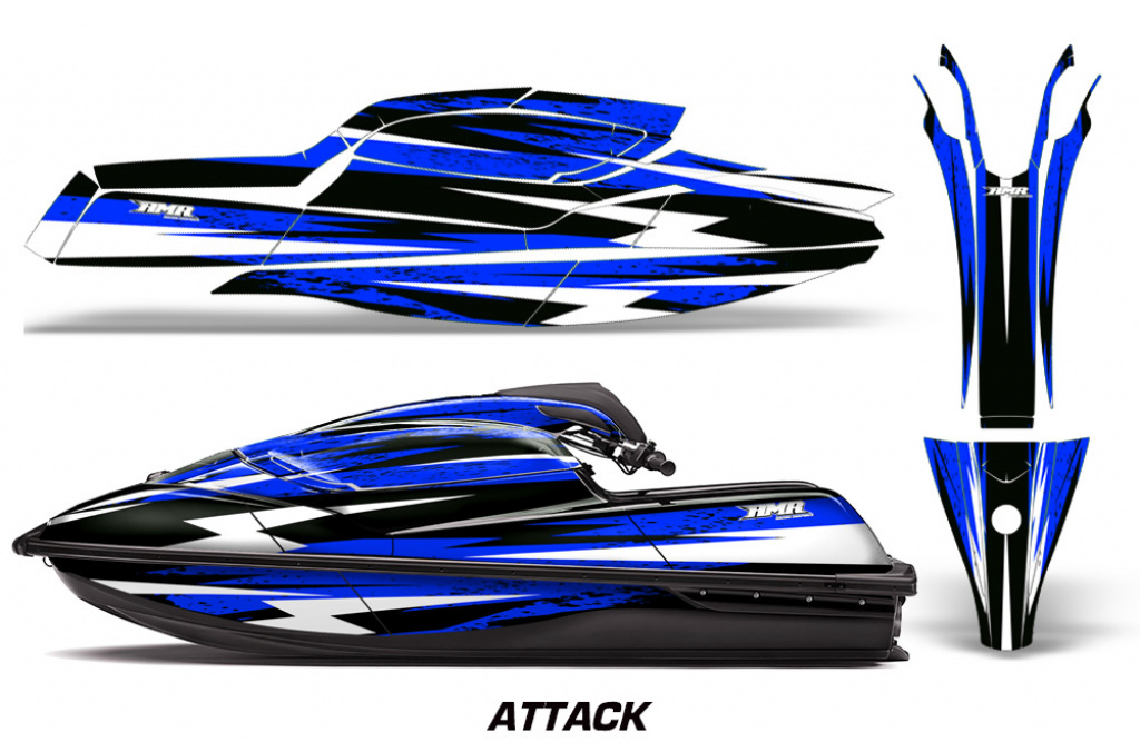 Attack Blau für Kawasaki SX-R SXR JS1500 2017-2022