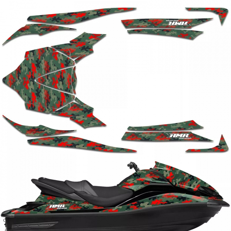 Slash Camo Rot für Kawasaki Ultra 300X/310X 2011-2021