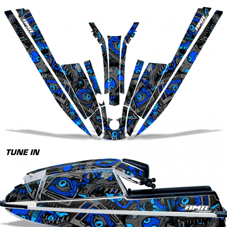 Tune In Blau für Kawasaki 440/550 SX 1982-1995