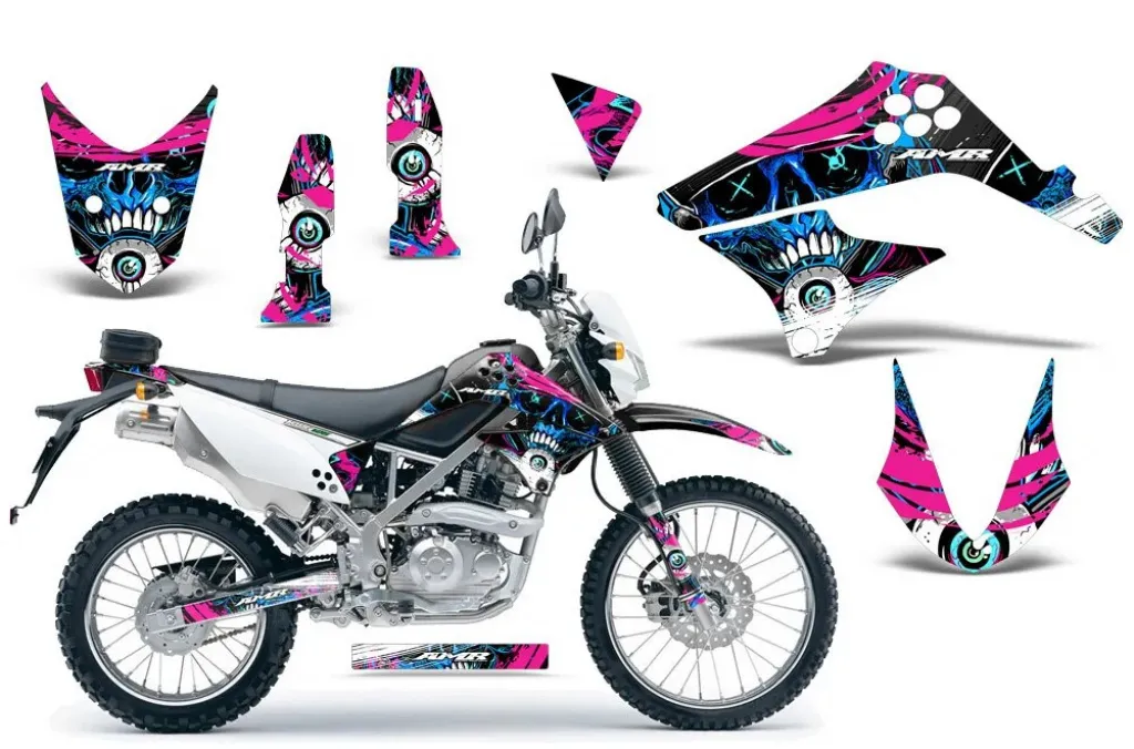 Frenzy Blau ohne Nummernfeldern für Kawasaki KLX125 D-Tracker 2010-2016