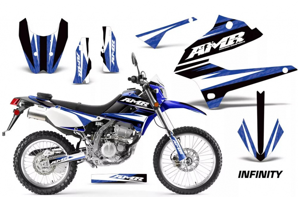 Infinity Blau ohne Nummernfeldern für Kawasaki KLX250 2008-2018