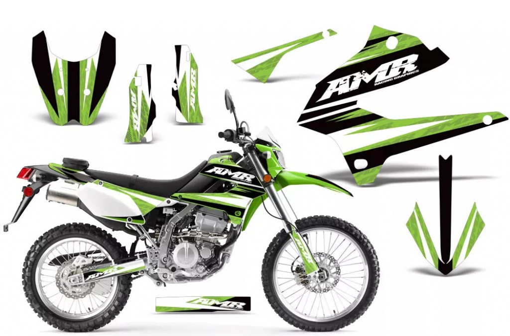 Infinity Grün ohne Nummernfeldern für Kawasaki KLX250 2008-2018