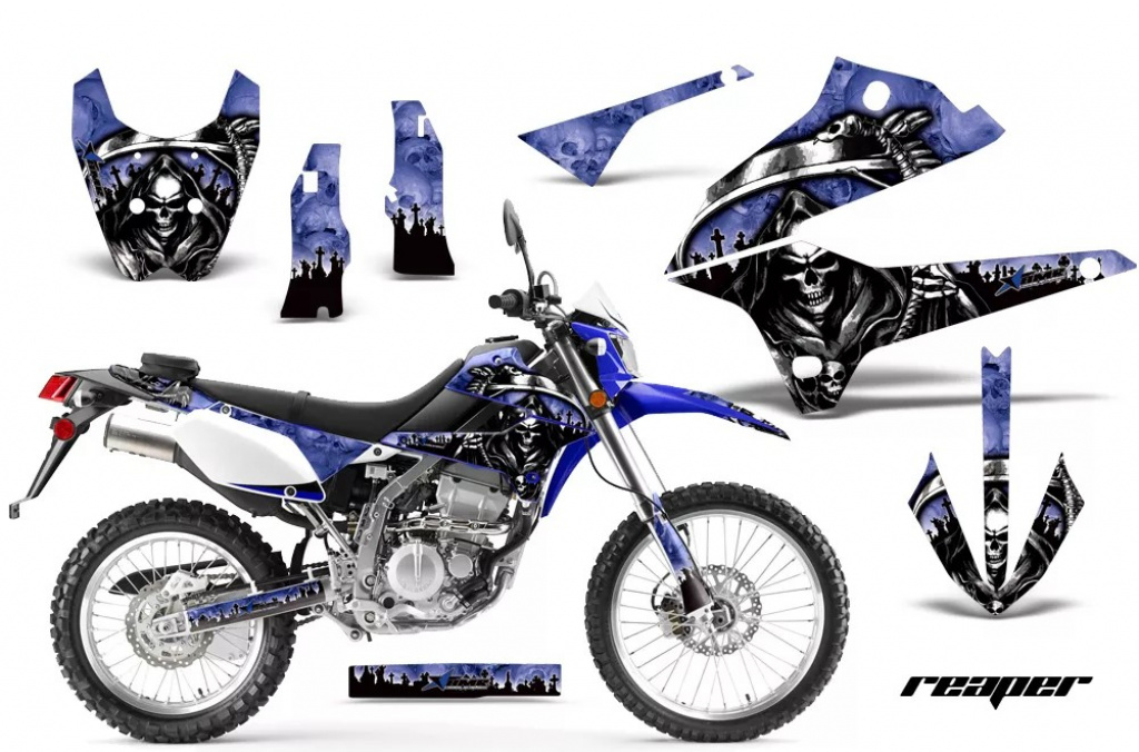 Reaper Blau ohne Nummernfeldern für Kawasaki KLX250 2008-2018