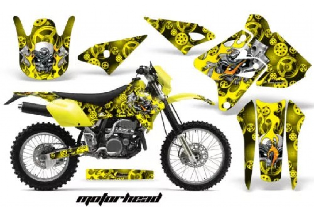 Motorhead Gelb ohne Nummernfeldern für Kawasaki KLX400 2000-2016