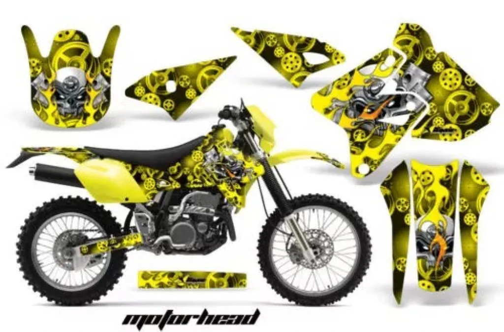 Motorhead Gelb ohne Nummernfeldern für Kawasaki KLX400 2000-2016