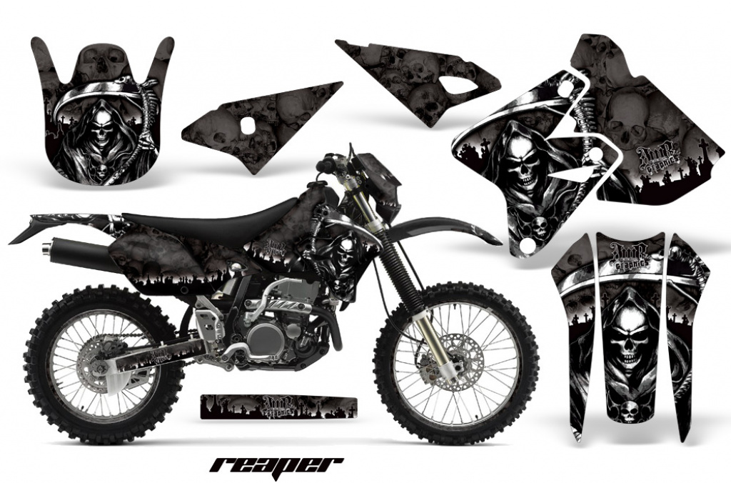 Reaper Schwarz mit Nummernfeldern für Kawasaki KLX400 2000-2016