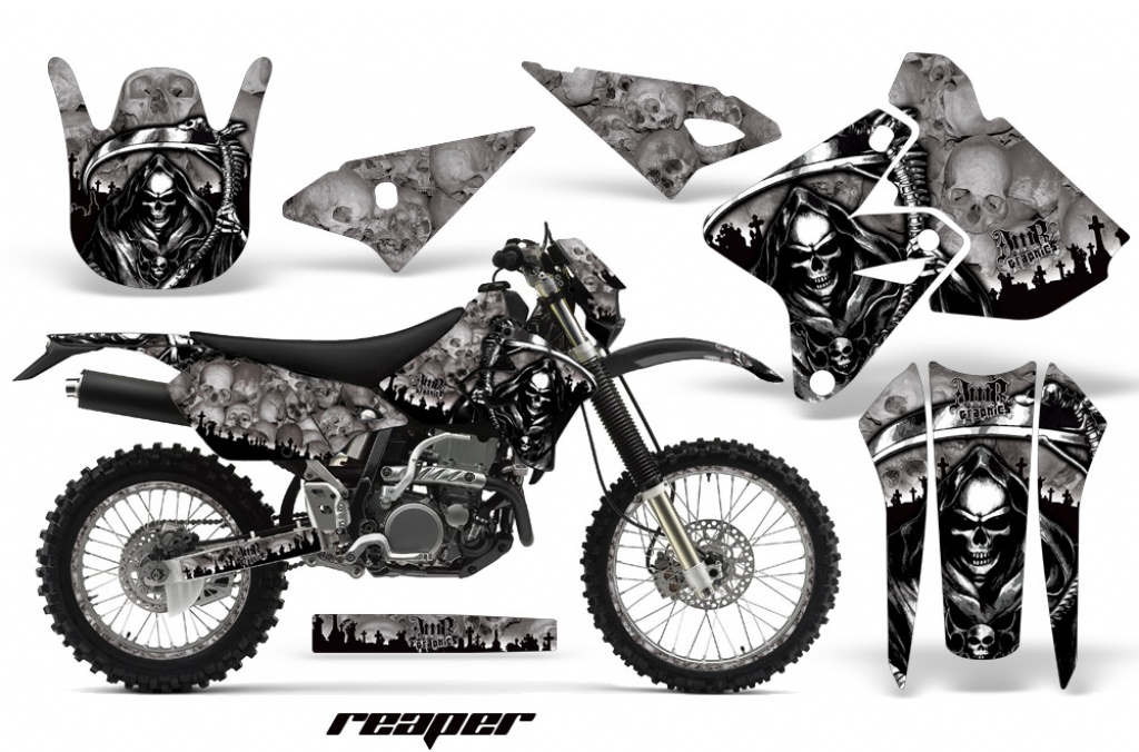 Reaper Silber mit Nummernfeldern für Kawasaki KLX400 2000-2016