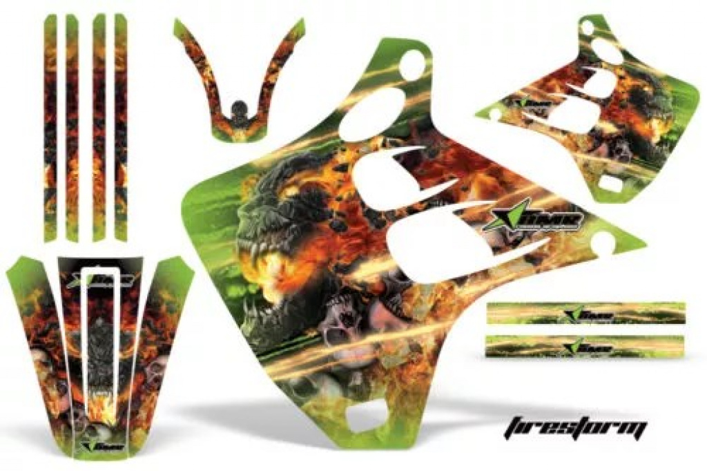 Firestorm Grün ohne Nummernfeldern für Kawasaki KX125/250 1990-1991