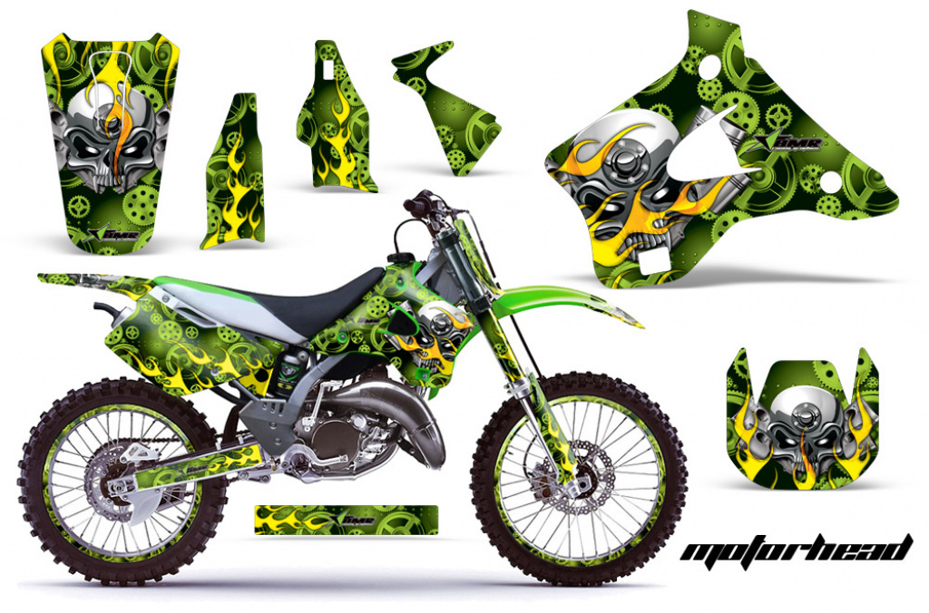 Motorhead Green with number plates for Kawasaki KX125/250 1994-1998