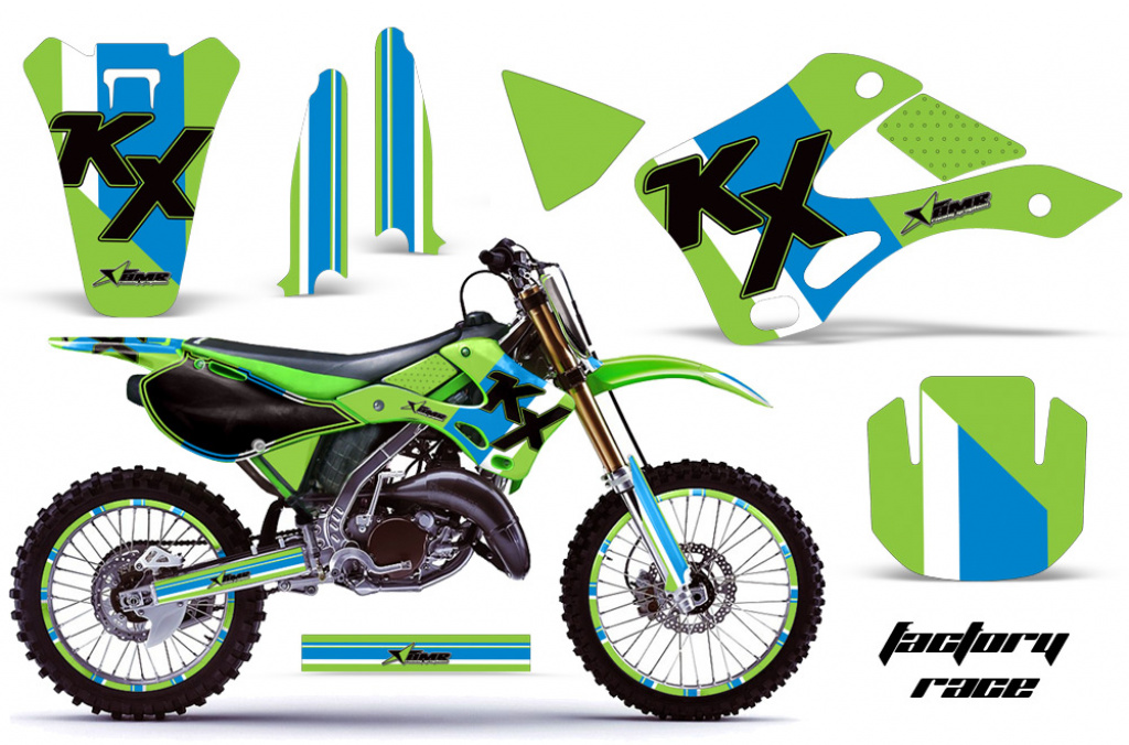 Factory Race mit Nummernfeldern für Kawasaki KX125/250 1999-2002