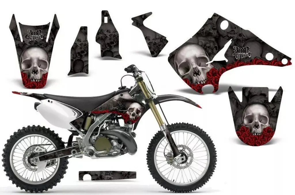 Bone Collector Schwarz ohne Nummernfeldern für Kawasaki KX125/250 2003-2016