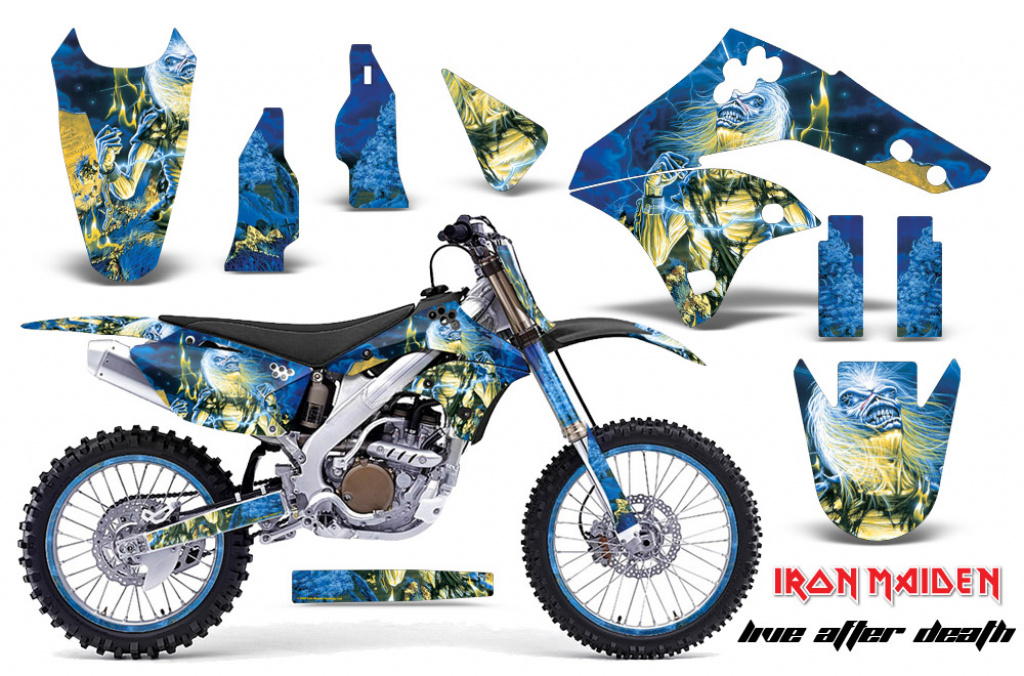 Iron Maiden - Live after death with number plates for Kawasaki KX250F 2006-2008