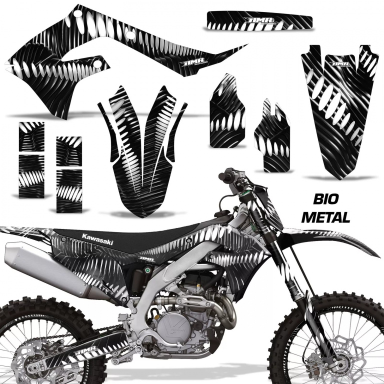 Bio Metal Black with number plates for Kawasaki KX450F 2019-2023