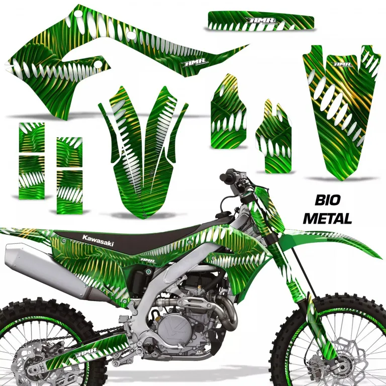 Bio Metal Grün mit Nummernfeldern für Kawasaki KX450F 2019-2023
