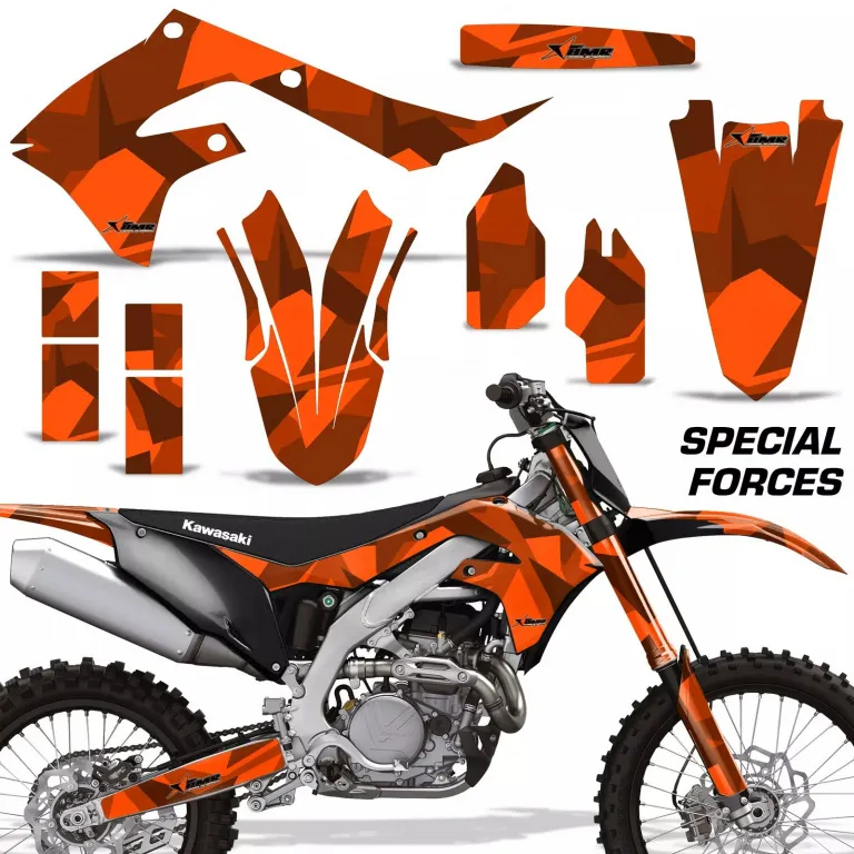 Special Forces Orange ohne Nummernfeldern für Kawasaki KX450F 2019-2023