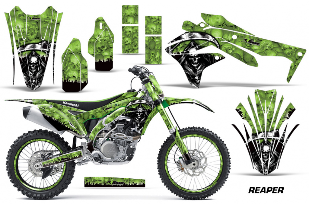 Reaper Grün mit Nummernfeldern für Kawasaki KX450F 2016-2018