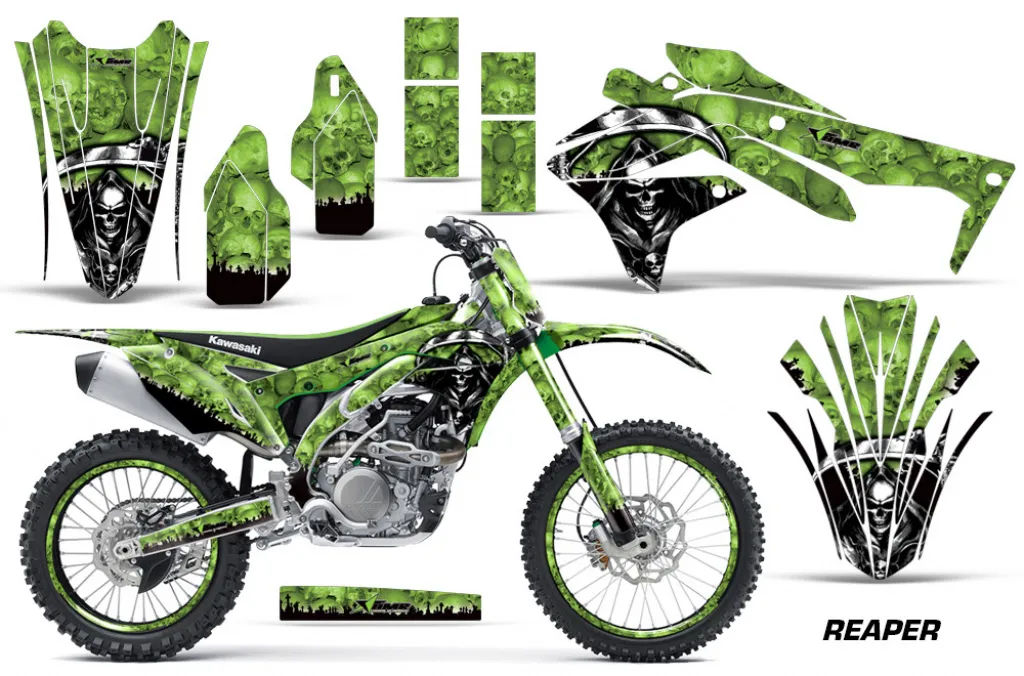 Reaper Grün mit Nummernfeldern für Kawasaki KX450F 2016-2018