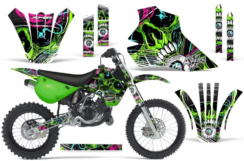 Frenzy Grün ohne Nummernfeldern für Kawasaki KX80/KX100 1995-1997