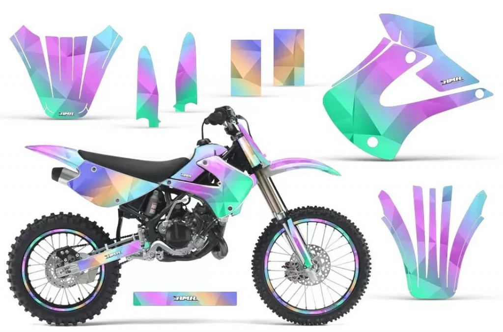 Slick mit Nummernfeldern für Kawasaki KX85/100 2001-2013