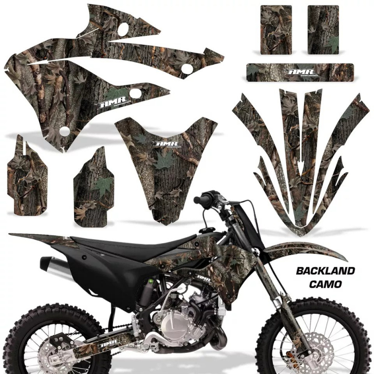Backland Camo without number plates for Kawasaki KX85/112 2022-2024