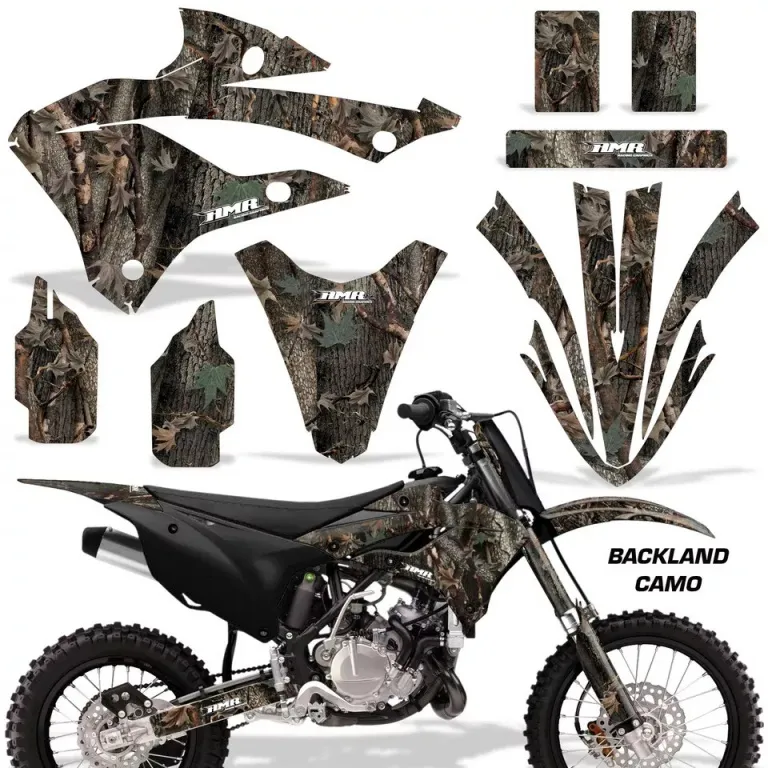 Backland Camo ohne Nummernfeldern für Kawasaki KX85/112 2022-2024