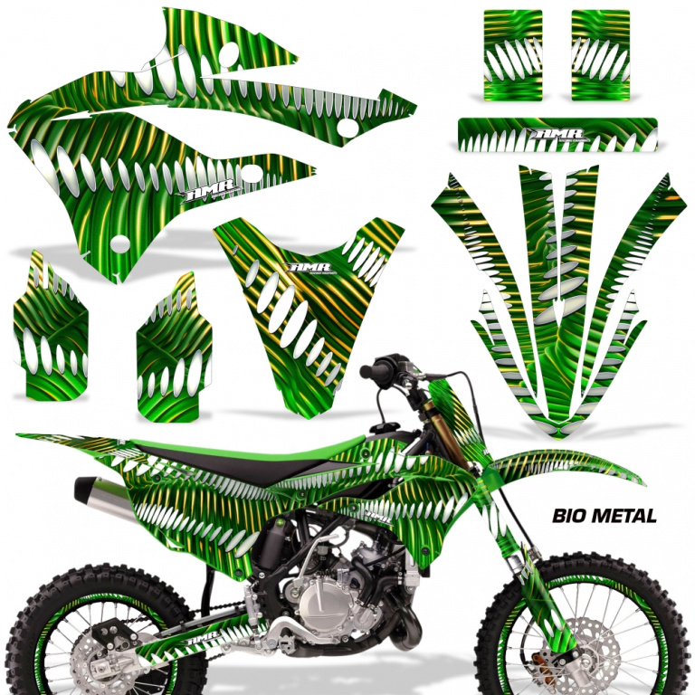 Bio Metal Green with number plates for Kawasaki KX85/112 2022-2024