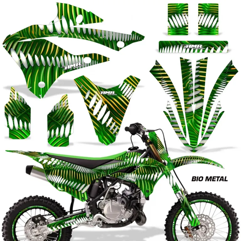Bio Metal Grün mit Nummernfeldern für Kawasaki KX85/112 2022-2024