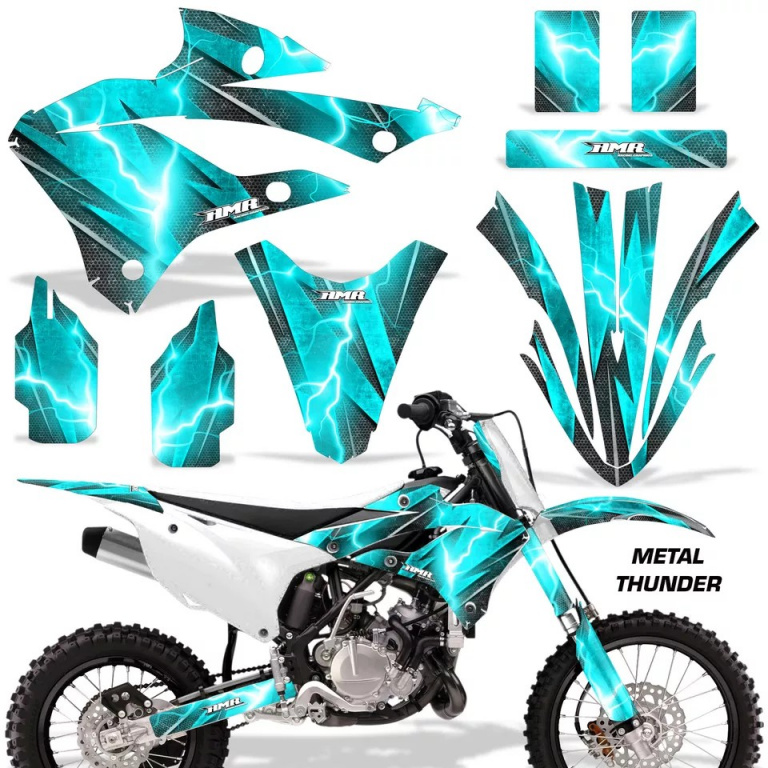 Metal Thunder Teal Blue without number plates for Kawasaki KX85/112 2022-2024