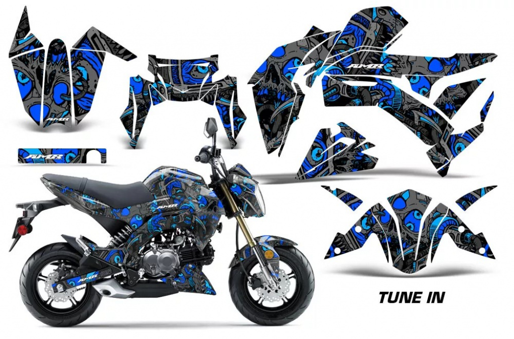 Tune In Blau für Kawasaki Z125 Pro 2017-2024
