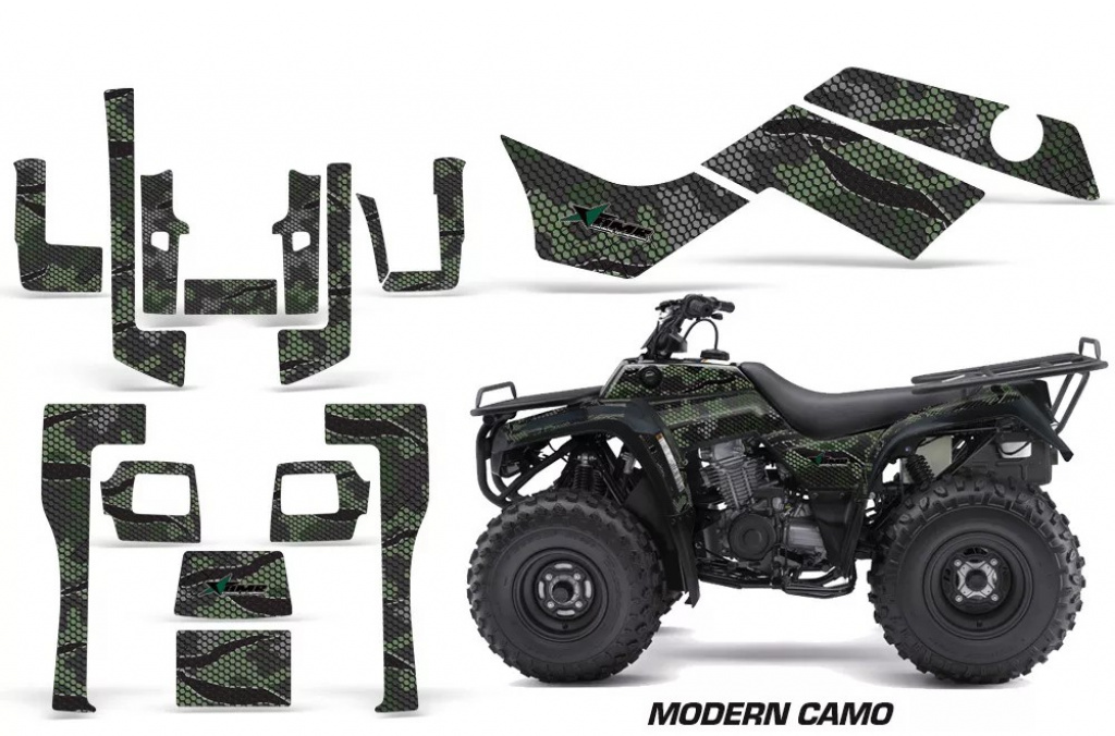 Modern Camo Grün für Kawasaki KLF 220/250/300 Bayou