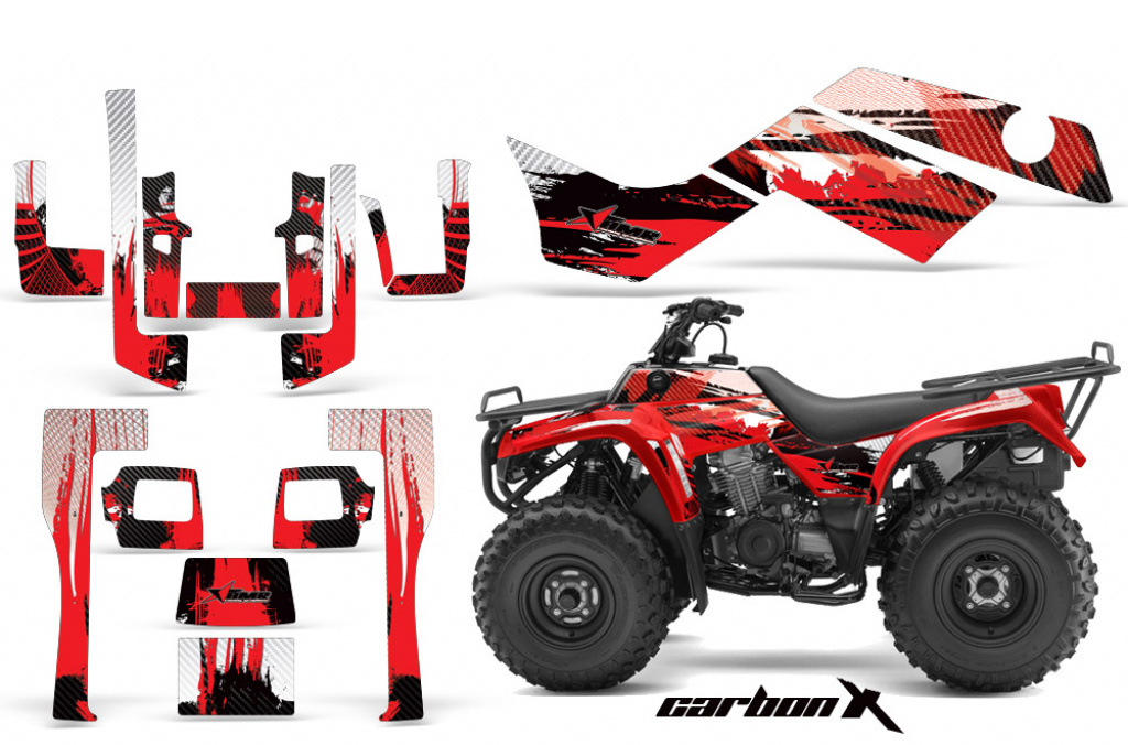 Carbon-X Rot für Kawasaki KLF 220/250/300 Bayou