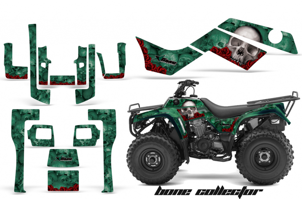 Bone Collector Grün für Kawasaki KLF 220/250/300 Bayou