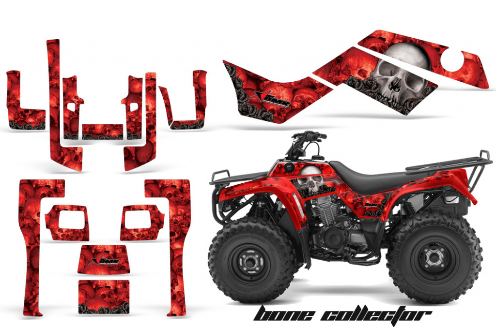 Bone Collector Rot für Kawasaki KLF 220/250/300 Bayou