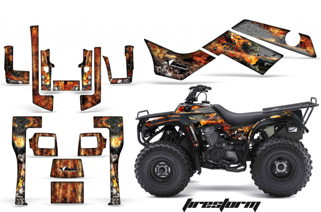 Firestorm Schwarz für Kawasaki KLF 220/250/300 Bayou