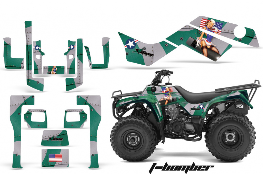 T-Bomber Grün für Kawasaki KLF 220/250/300 Bayou