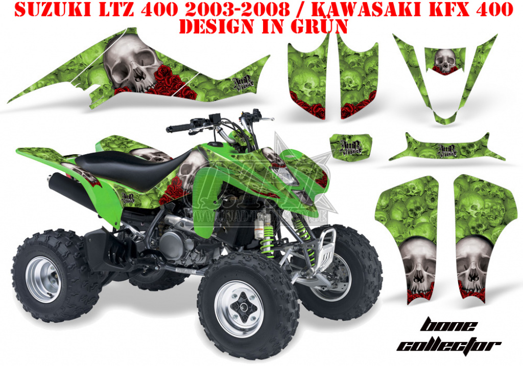 Bone Collector Green for Suzuki LTZ 400 2003-2008