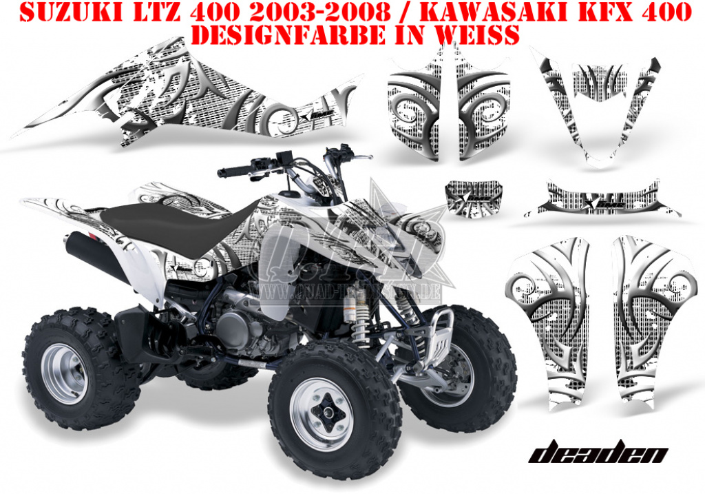 Deaden White for Suzuki LTZ 400 2003-2008