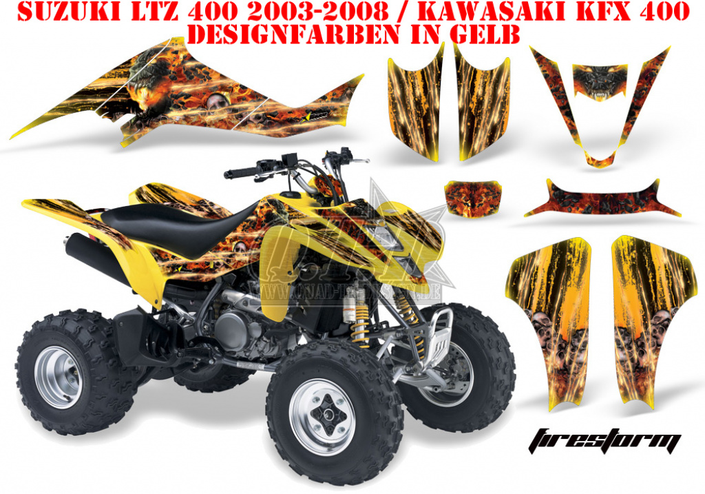 Firestorm Yellow for Suzuki LTZ 400 2003-2008