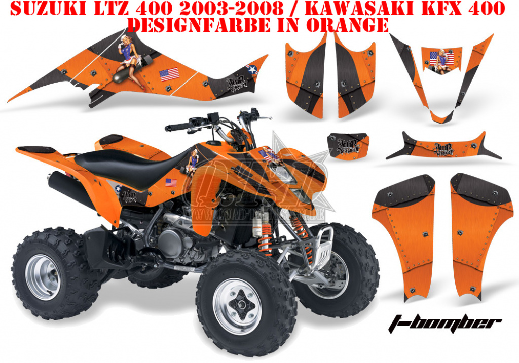 T-Bomber Orange for Suzuki LTZ 400 2003-2008