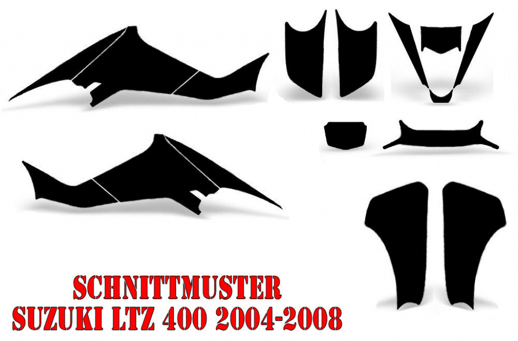 Schnittmuster für Kawasaki KFX 400 / Suzuki LTZ 400 2003-2008