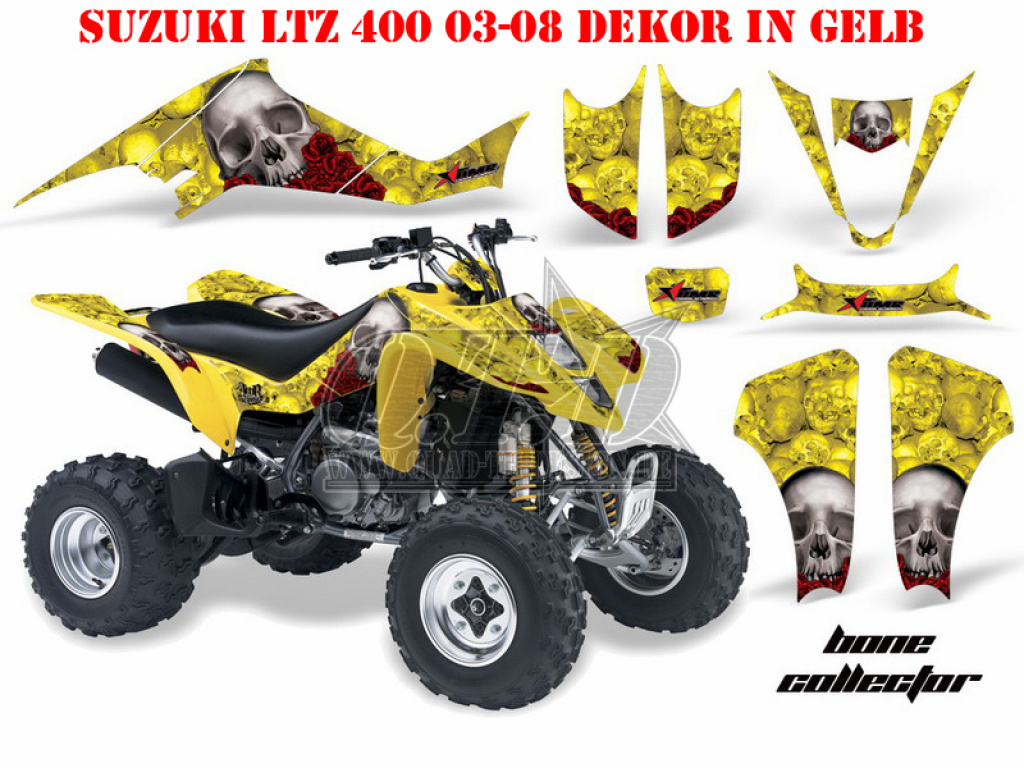 Bone Collector Yellow for Suzuki LTZ 400 2003-2008
