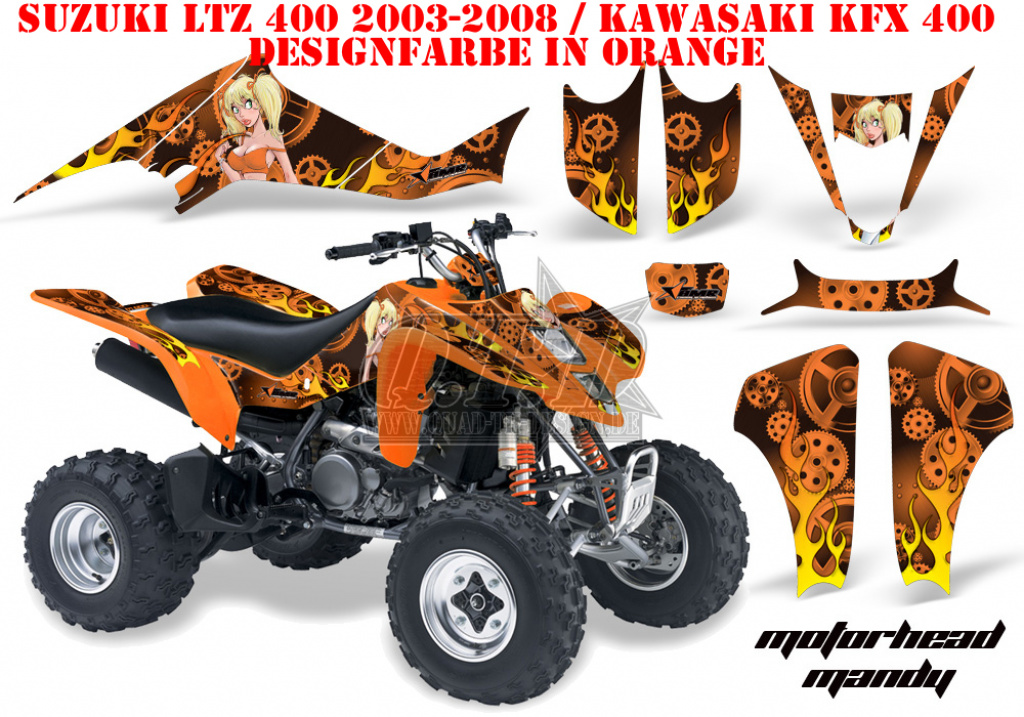 Motorhead Mandy Orange for Suzuki LTZ 400 2003-2008