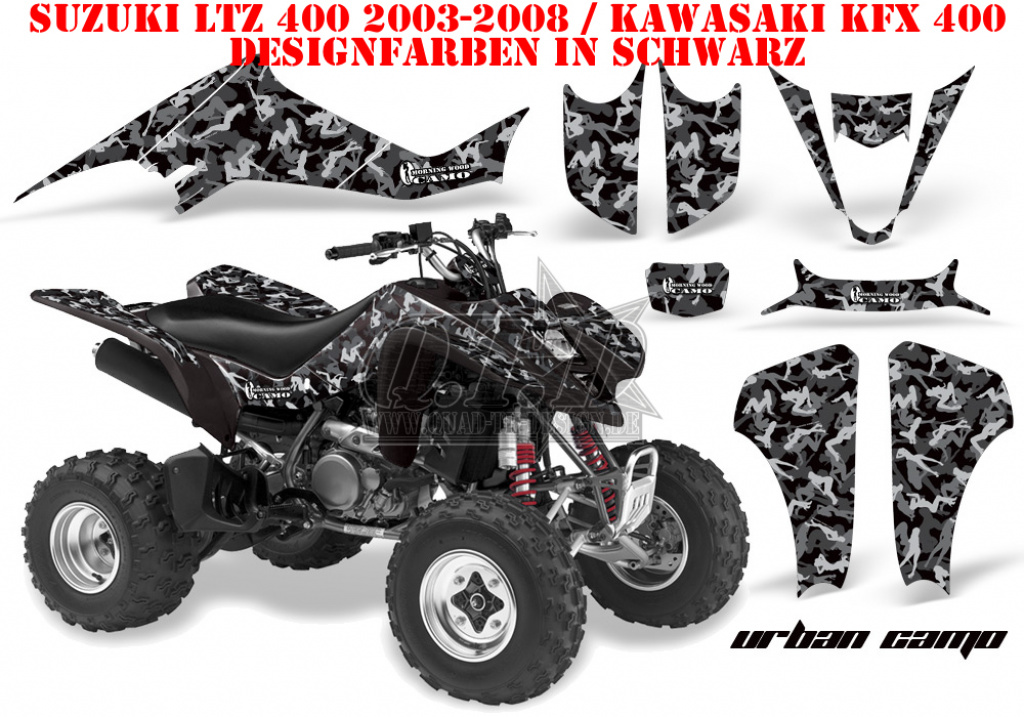 Urban Camo Black for Suzuki LTZ 400 2003-2008