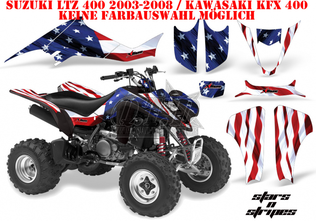 Stars and Stripes für Suzuki LTZ 400 2003-2008