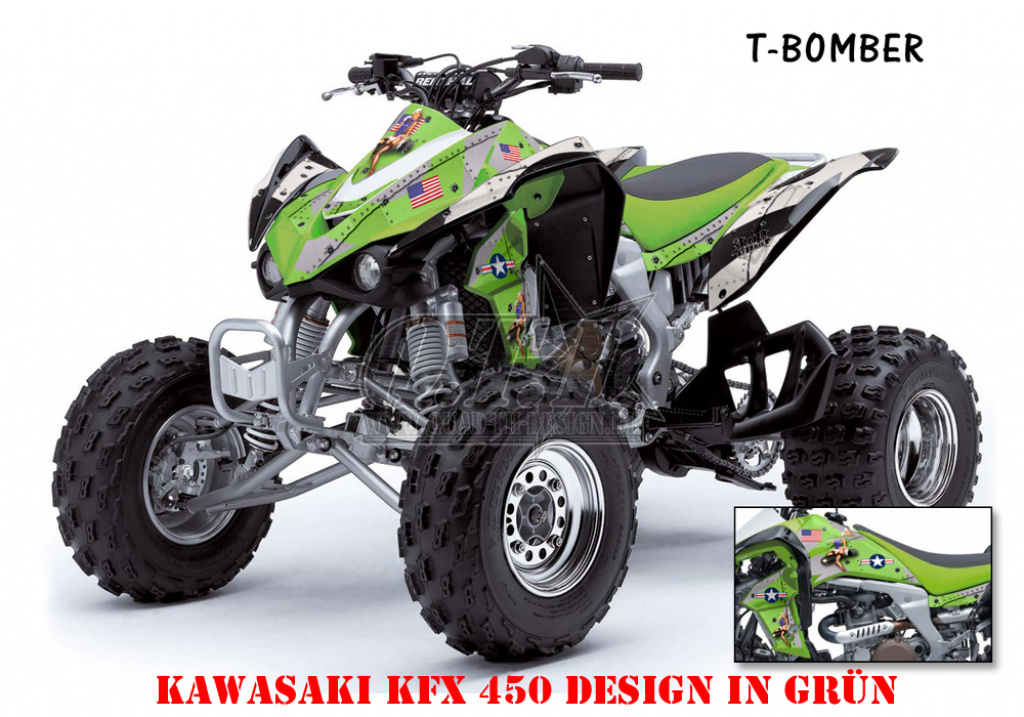 T-Bomber Grün für Kawasaki KFX 450