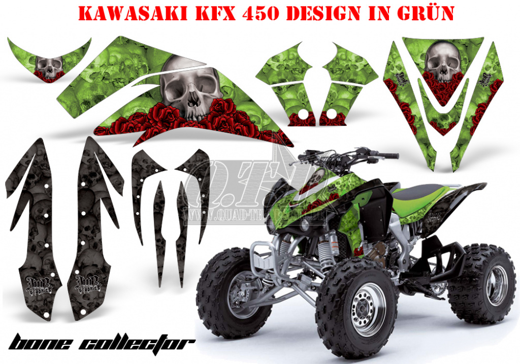 Bone Collector Grün für Kawasaki KFX 450