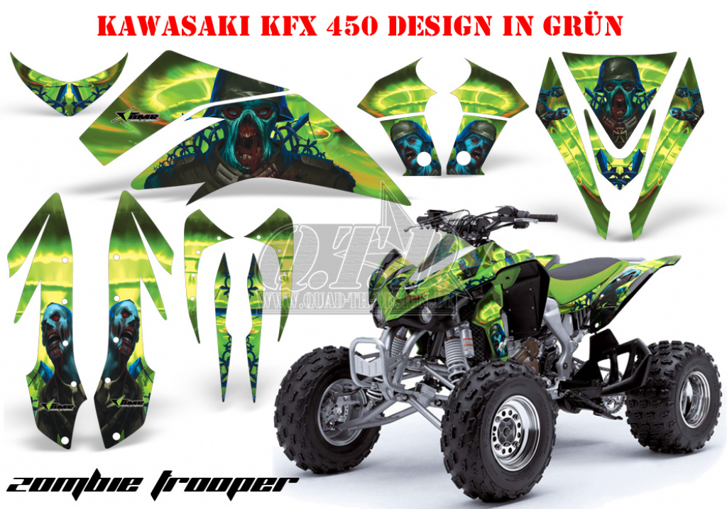Zombie Trooper Grün für Kawasaki KFX 450