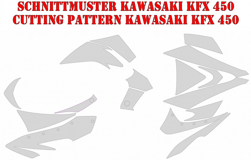 Schnittmuster für Kawasaki KFX 450
